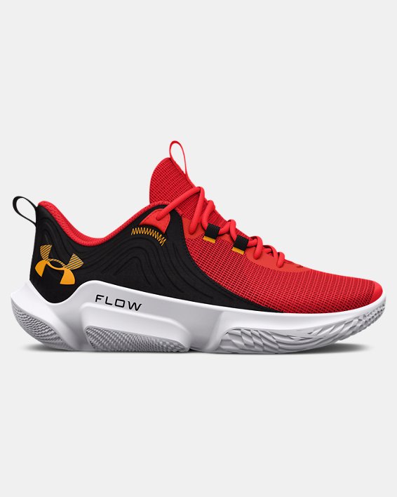 Unisex UA Flow FUTR X 2 Basketball Shoes, Red, pdpMainDesktop image number 0